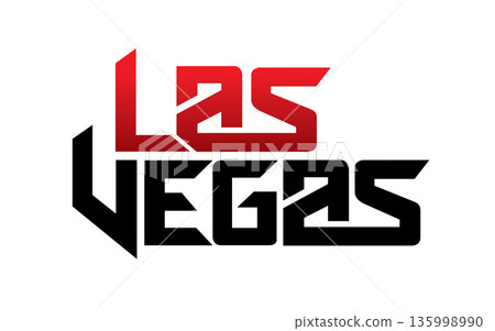 Las Vegas typography design vector, for t-shirt, poster and other uses Las Vegas typography design vector, for t-shirt, poster and other uses 135998990