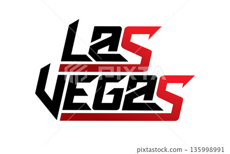 Las Vegas typography design vector, for t-shirt, poster and other uses Las Vegas typography design vector, for t-shirt, poster and other uses 135998991