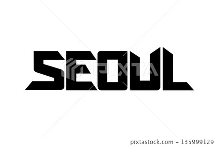 Seoul typography design vector, for t-shirt, poster and other uses Seoul typography design vector, for t-shirt, poster and other uses 135999129