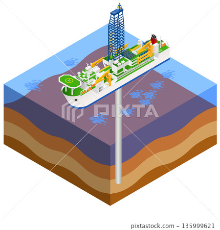 Deep Earth Exploration Vessels CHIKYO 135999621