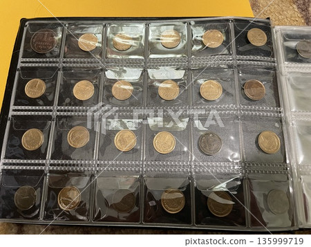 Old vintage coin collection set Old vintage coin collection set 135999719
