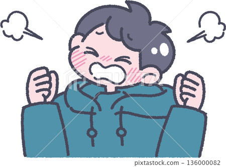 男孩及其感受的插圖：沮喪 136000082