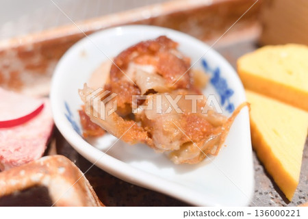 Nagoya specialty: stewed chicken skin Nagoya specialty: stewed chicken skin 136000221