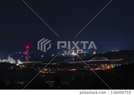 Night view of Imari Port Night view of Imari Port 136000758