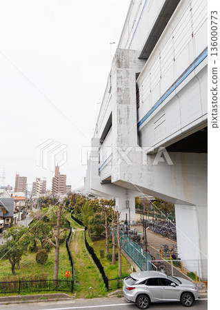 從武庫川河床看到的橋樑高架橋 136000773