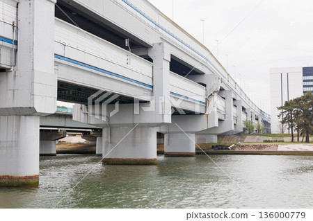 The viaduct seen from the Mukogawa riverbed The viaduct seen from the Mukogawa riverbed 136000779