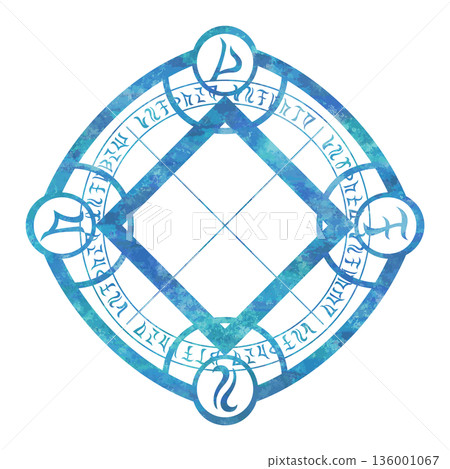 Magic Circle (Blue) - Stock Illustration [136001067] - PIXTA