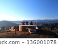 Winter scenery seen from the Okunoin and terrace/observation deck at the summit of Mt. Hodo 136001078