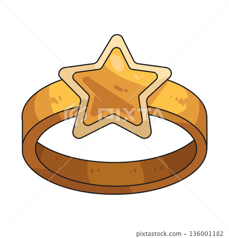 illustration of star ring 136001182