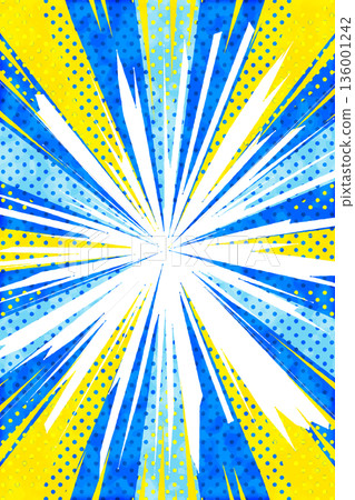 Summer American comic book style background A (vertical) watercolor style processing Summer American comic book style background A (vertical) watercolor style processing 136001242