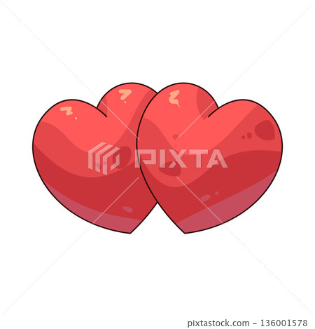 illustration of Candy Heart illustration of Candy Heart 136001578