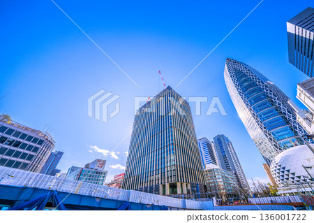 日本東京城市景觀,1月25日。新宿站西口改造工程、西新宿1丁目地區工程、起重機等。 日本東京城市景觀,1月25日。新宿站西口改造工程、西新宿1丁目地區工程、起重機等。 136001722