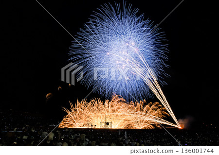 Gion Kashiwazaki Festival large fireworks display of the sea 136001744