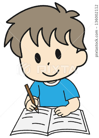 Boy studying Boy studying 136002112