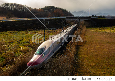 Akita Shinkansen Autumn Akita Shinkansen Autumn 136002242