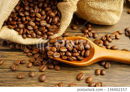Coffee bean for drink in morning, nature food. Coffee bean for drink in morning, nature food. 136002357