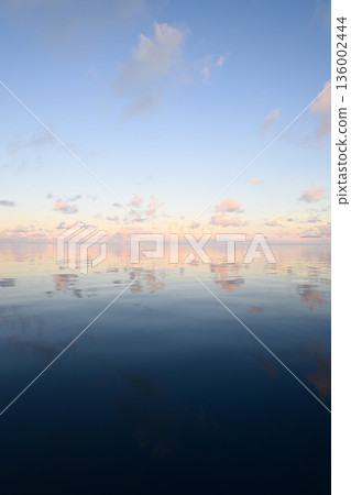 Beautiful calm sea and sunrise in Palau 136002444