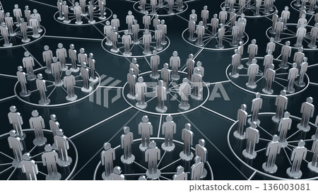 Network of people icons Network of people icons 136003081