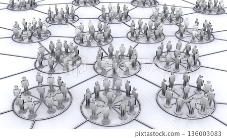 Network of people icons Network of people icons 136003083