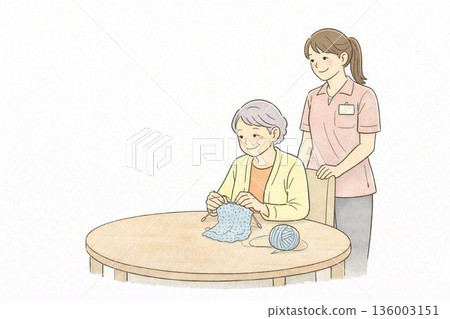 老年護理編織 136003151