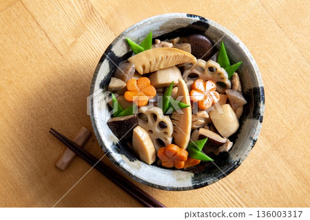 Chikuzenni Japanese side dish Chikuzenni Japanese side dish 136003317