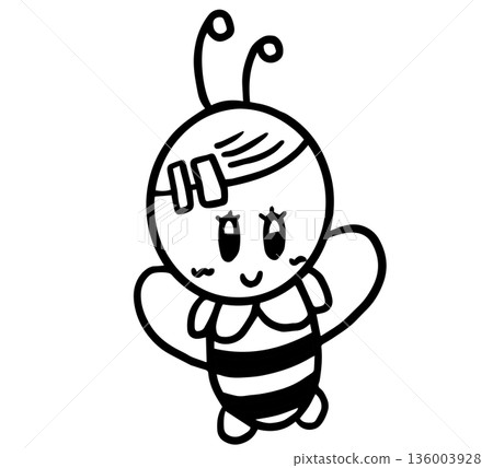 Hand drawn outline of bee cartoon for animals, insect, nature, garden, park, picnic, home yard, character, comic, mascot, plush toy, kid doll, cute patch, brooch, pin, sticker, animal, icon, plants Hand drawn outline of bee cartoon for animals, insect, nature, garden, park, picnic, home yard, character, comic, mascot, plush toy, kid doll, cute patch, brooch, pin, sticker, animal, icon, plants 136003928