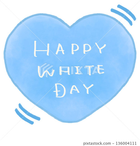 白色情人節字母心形藍色 136004111