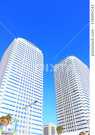 千葉縣千葉市幕張新城風景 136004142