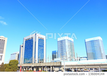 千葉縣千葉市幕張新城風景 136004144