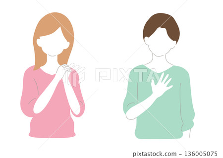 女性 男性 安心 136005075