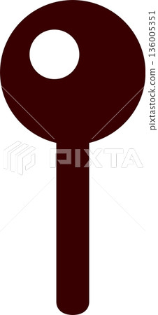 Location information pin, black mark, safety pin, vector illustration material Location information pin, black mark, safety pin, vector illustration material 136005351