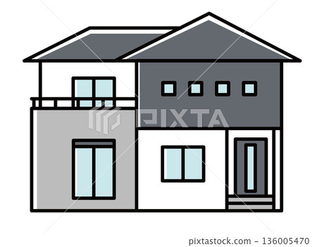 兩層獨立式住宅①_全彩 兩層獨立式住宅①_全彩 136005470