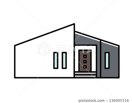 Single-story detached house②_Color Single-story detached house②_Color 136005516
