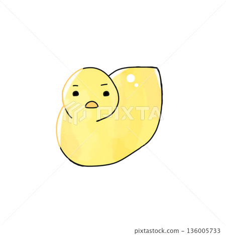 Simple and cute watercolor duck Simple and cute watercolor duck 136005733