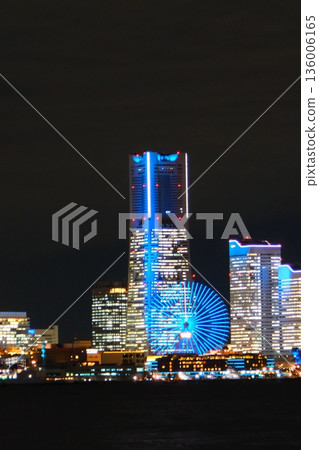 橫濱港未來的夜景 橫濱港未來的夜景 136006165