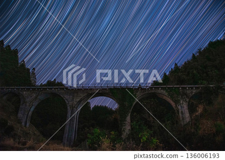 栗野橋(金剛橋)和星空 栗野橋(金剛橋)和星空 136006193