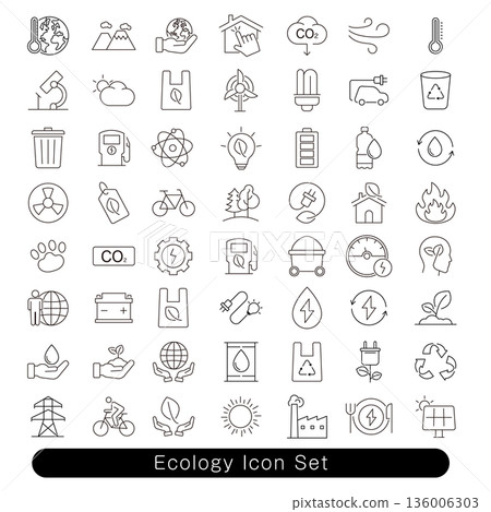 Ecology Icon Set: Environment Ecology Icon Set: Environment 136006303