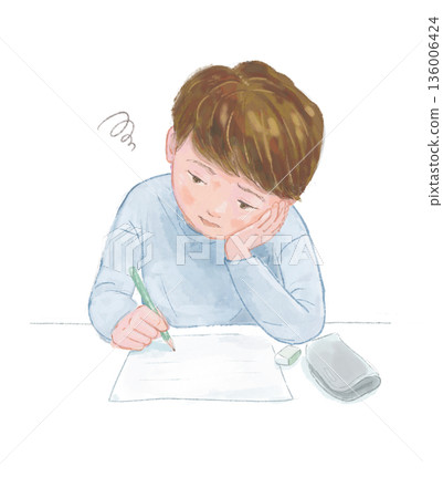 一個學習吃力的男孩 136006424