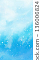 Transparent blue background (snow image) *Background material/wallpaper for Instagram reels (aspect ratio 9:16) 136006824