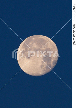 Early morning full moon Early morning full moon 136007662