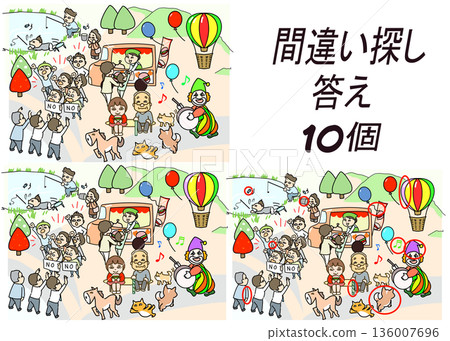 Find the Difference: Fun Events in the Park 136007696