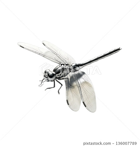 dragonfly isolated on white background 136007789