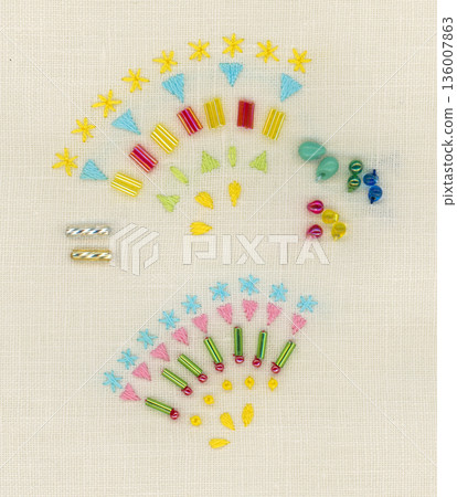 Beaded firework parts Beaded firework parts 136007863