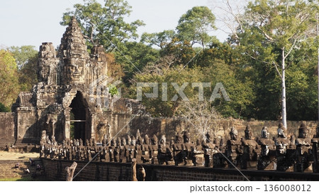 Cambodia Angkor Thom South Gate Cambodia Angkor Thom South Gate 136008012