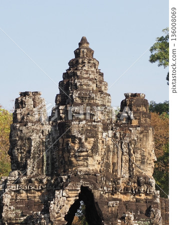 柬埔寨吳哥城南門 136008069