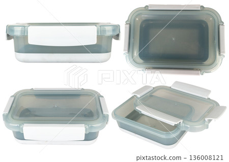 Tupperware Transparent isolated on white background 136008121