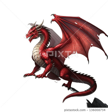 illustration of a dragon 136008734