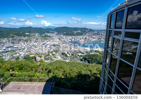 View of Nagasaki city from the observation deck at the top of Mount Inasa View of Nagasaki city from the observation deck at the top of Mount Inasa 136008856