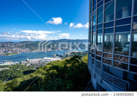 View of Nagasaki city from the observation deck at the top of Mount Inasa View of Nagasaki city from the observation deck at the top of Mount Inasa 136008860