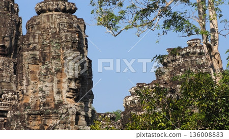 Cambodia Angkor Thom Bayon Temple Cambodia Angkor Thom Bayon Temple 136008883